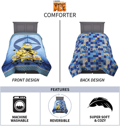 Franco Kids Bedding Despicable Me Minions Twin/Full Comforter, Size 72" x 86"