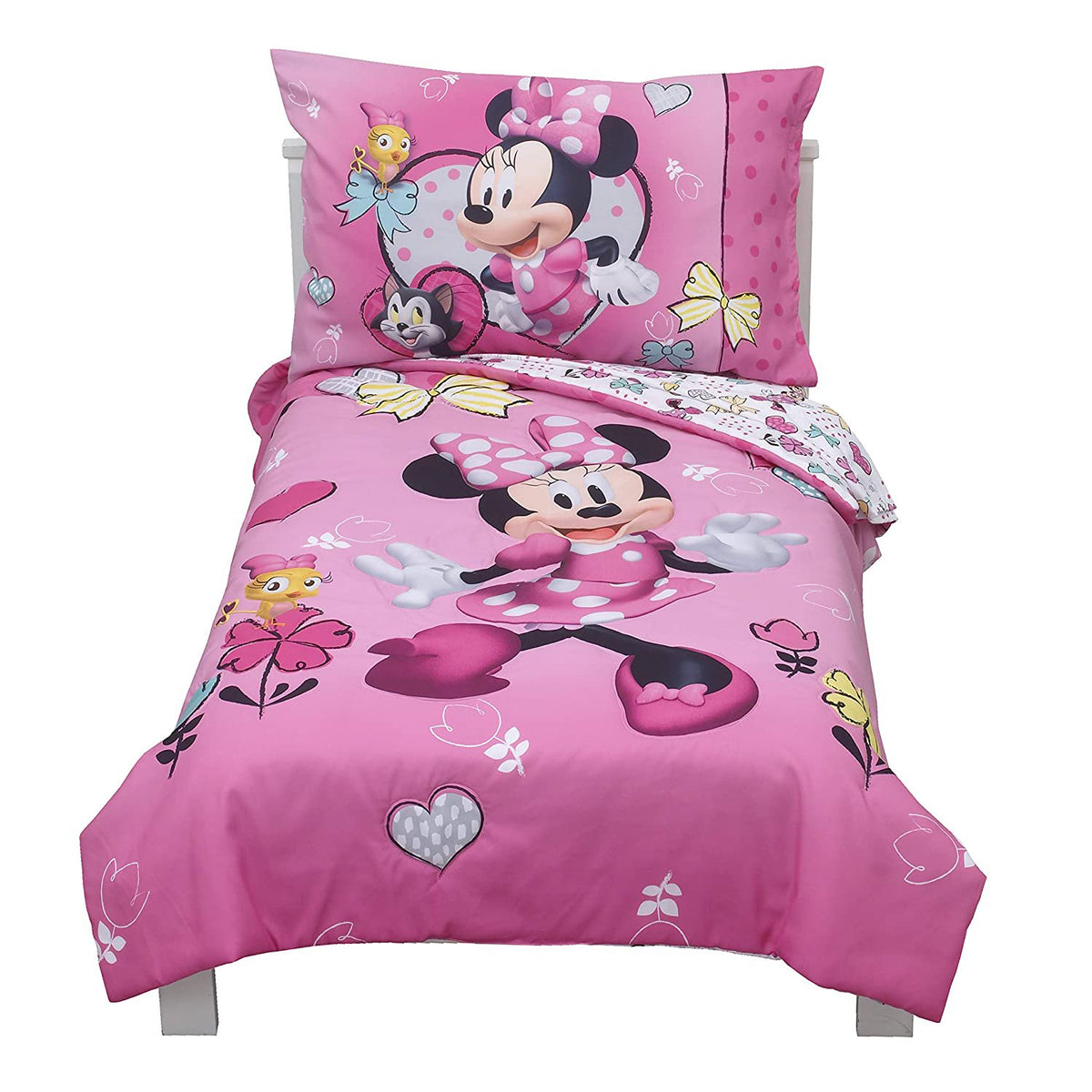 Disney Minnie Mouse 4 Piece Toddler Bedding Set
