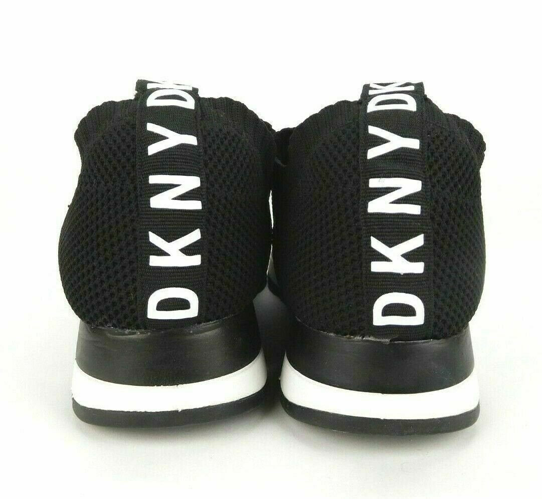 DKNY Women's Jerri-Slip On Shoes Sneakers Knit Black Size 9