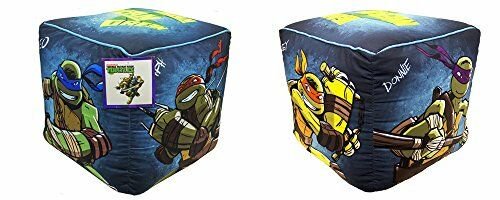 Nickelodeon Teenage Mutant Ninja Turtles Dark Ninja Cubed Ottoman, 12 by 12-Inch