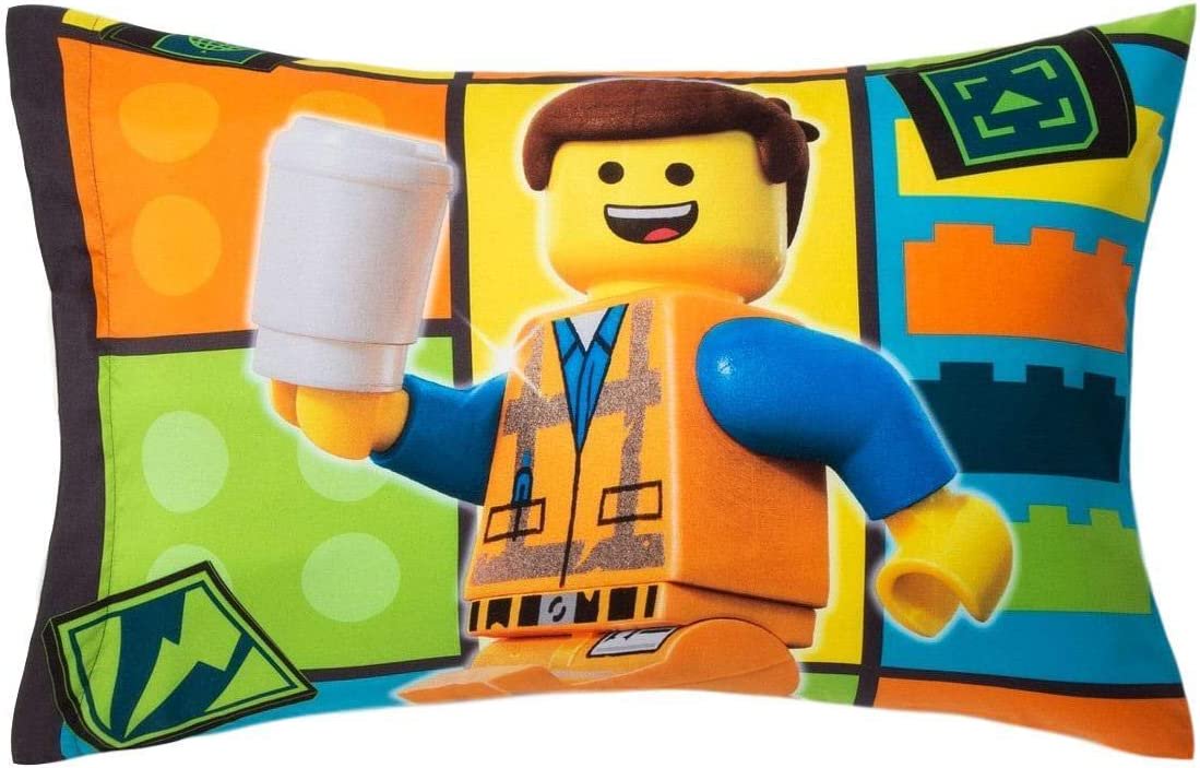 Kids Lego Movie Boys Reversible Pillowcase Vest Buddies Standard Size 1 Piece