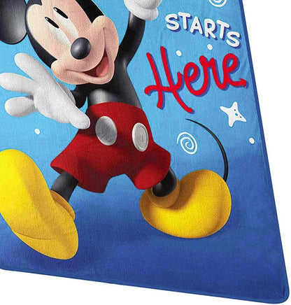 Northwest Mickey Mouse Fun with Mickey Silk Touch Throw Blanket, 46" x, 60"