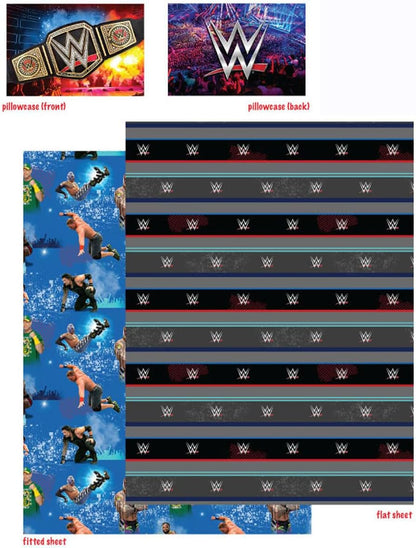 WWE Franco Kids Bedding On The Canvas 4-Piece Full Size Sheet Set