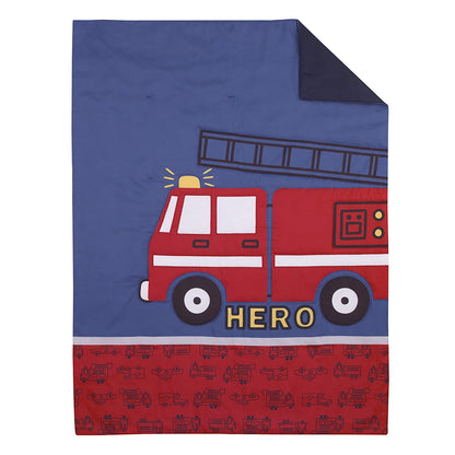 Carter's Firetruck 4 Piece Toddler Bedding Set