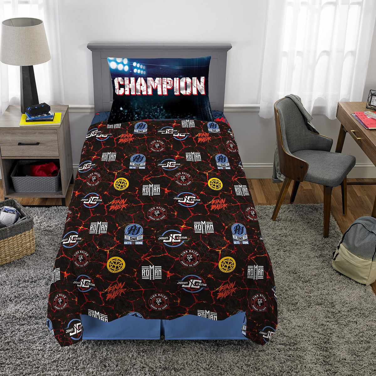 Franco Kids Bedding WWE Armageddon Twin Size Sheet Set
