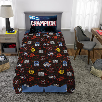 Franco Kids Bedding WWE Armageddon Twin Size Sheet Set
