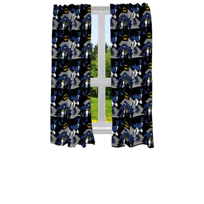 Franco Kids Batman Window Curtains Drapes Set, 82 in x 63 in