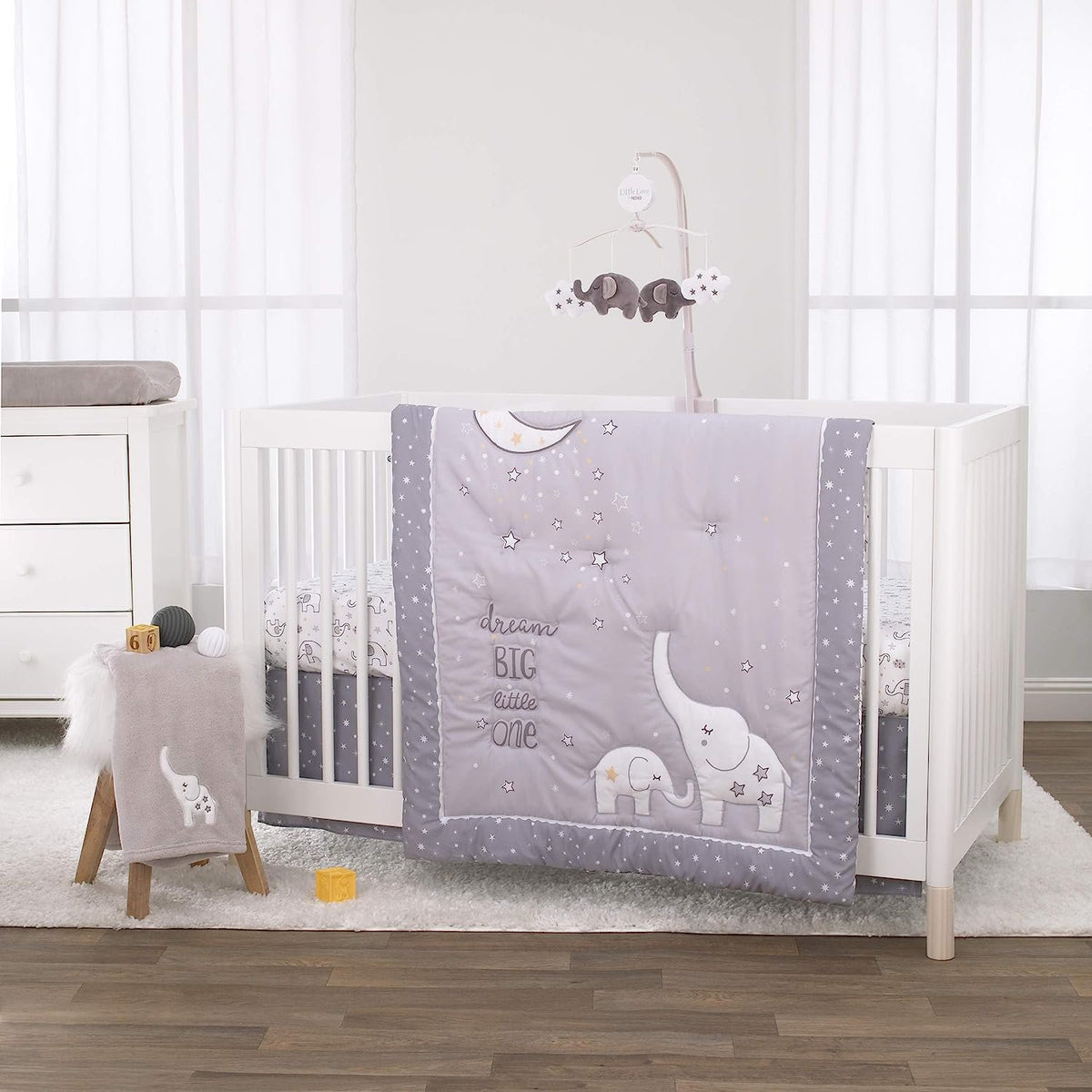 NoJo Dream Big Little Elephants & Two Clouds Musical Mobile