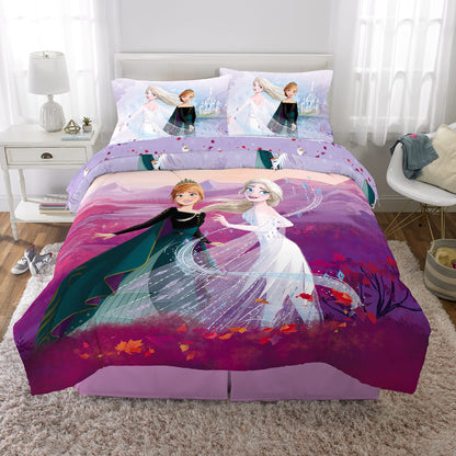 Disney Frozen 2 Kids Bedding Full Size Comforter & Sheets, 5 Piece Set