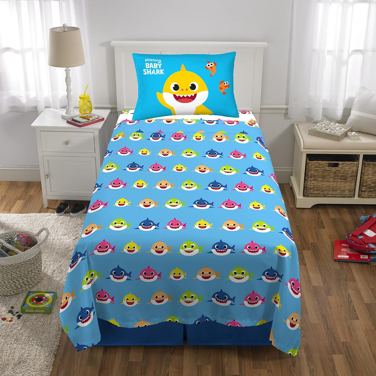 Baby Shark Twin Size Sheet Set