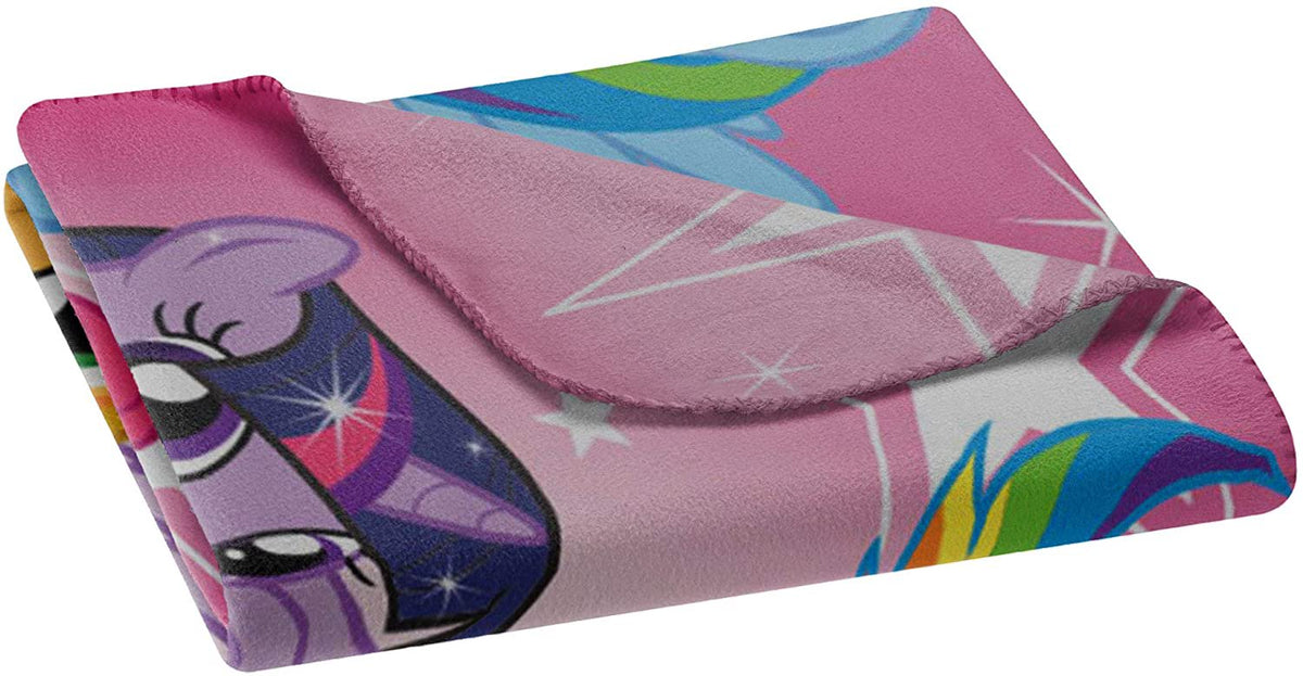Hasbro's My Little Pony, "Happy Herd" Fleece Throw Blanket, 45" x 60"