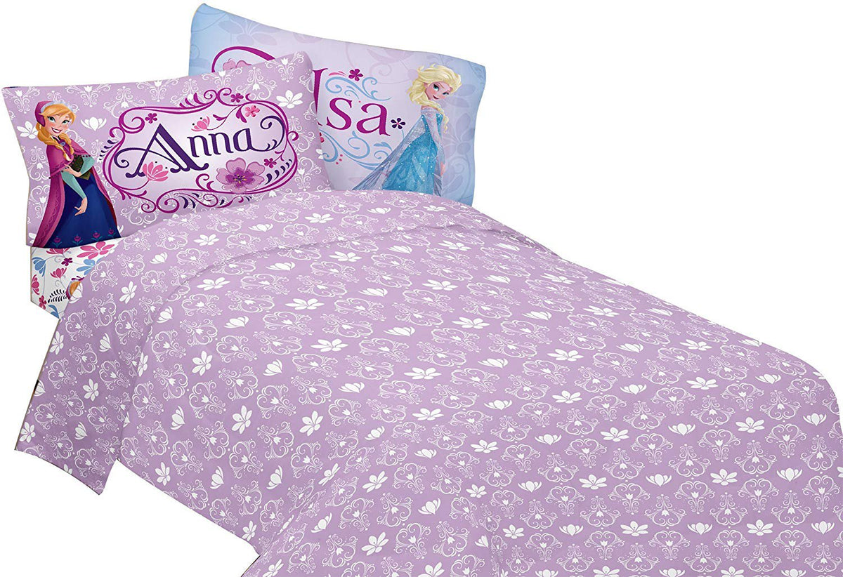 Disney Frozen Bed Sheet Set Elsa Anna Celebrate Love Bedding