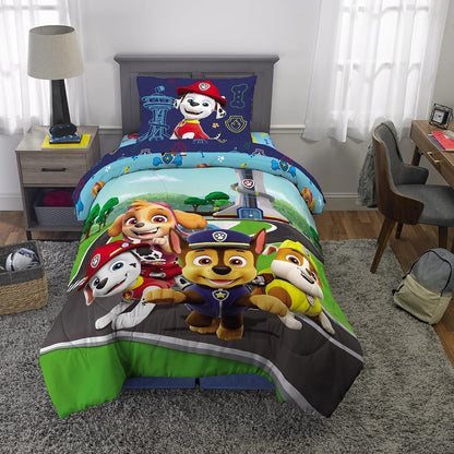 Franco Paw Patrol 2 Piece Twin/Full Size Comforter & Pillow Sham Set