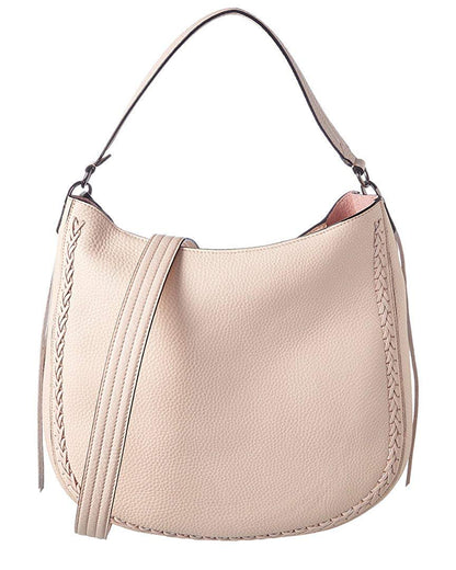 Rebecca Minkoff Unlined Convertible Hobo Whipstitch-Soft Blush