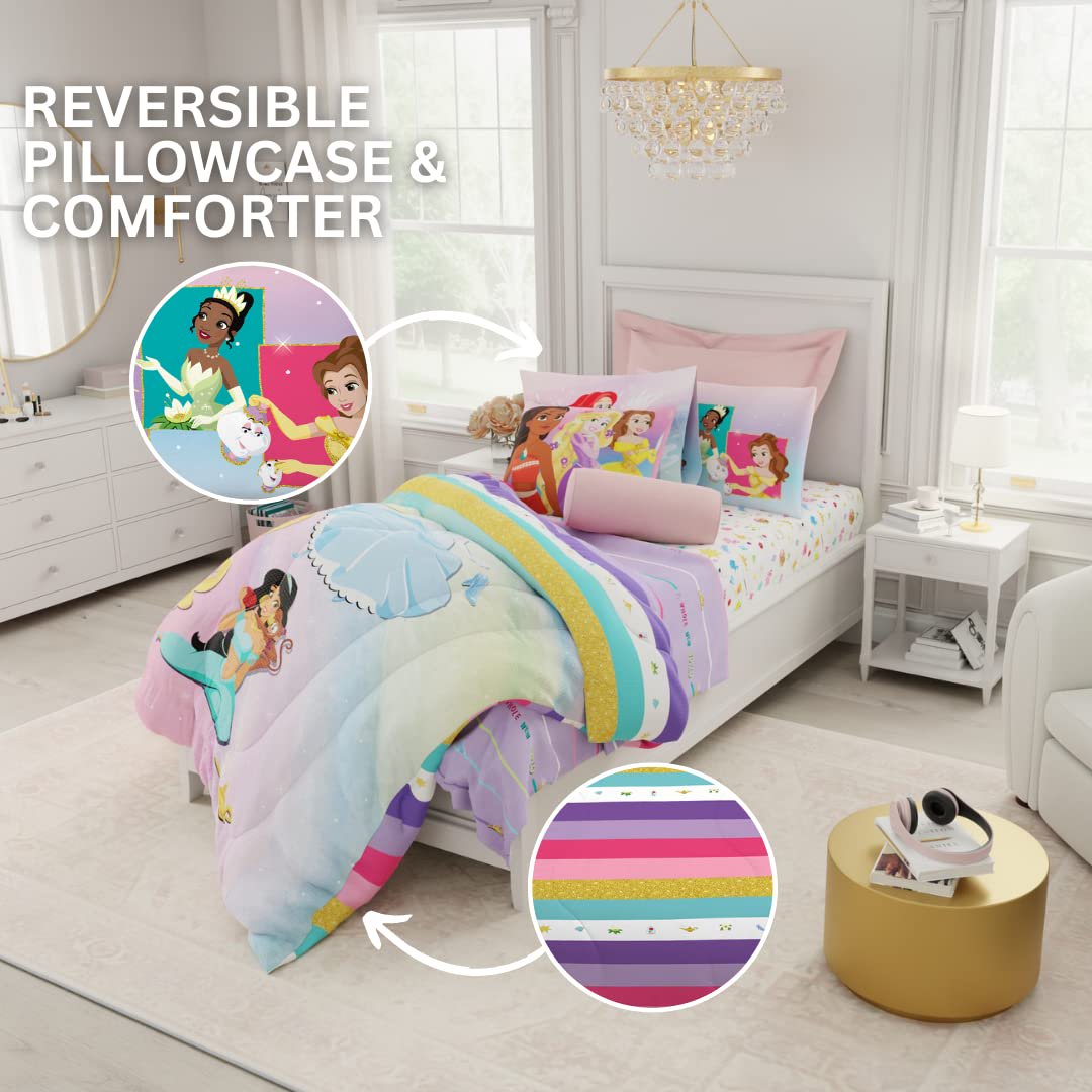 Disney Princess Ariel Twin Comforter & Sheets, 4 Piece Set