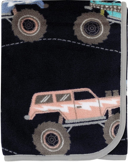 Carter's Monster Trucks Toddler Throw Blanket - 30" x 45" - Super Soft, Plush, Warm and Comfortable