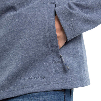 Eddie Bauer Men’s Mixed Media ¼ Zip Pullover, Variety
