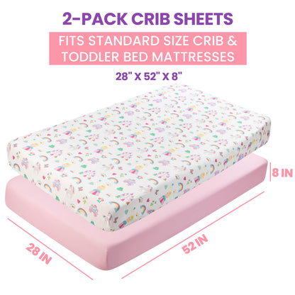 Today's Kids 1-Pack Monster Truck Fitted Baby Crib Sheet Boy - Soft & Breathable Printed Nursery Toddler Bed Sheets for Boys, Elastic Edge with Deep Pockets, Machine Washable, Fits 28" x 52" Mattress
