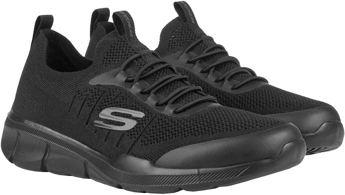 Skechers Men's Memory Foam Mesh Knit Bungee Lace Athletic Sneaker