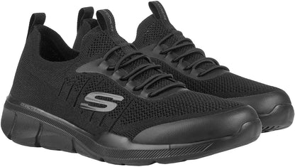 Skechers Men's Memory Foam Mesh Knit Bungee Lace Athletic Sneaker