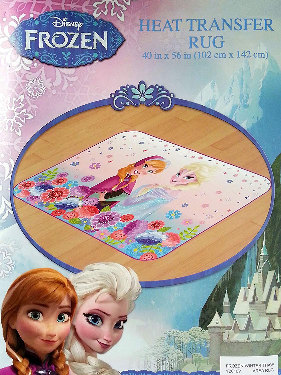 Disney Frozen Princess Winter Thaw Area Rug, 40" x 56", Pink/Purple