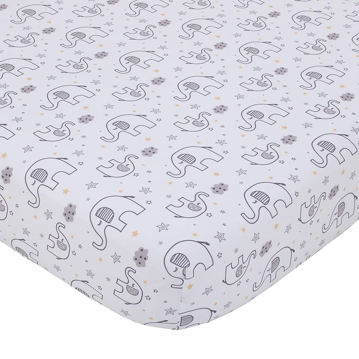 NoJo Dream Big Little Elephant 3 Piece Mini Crib Bedding Set