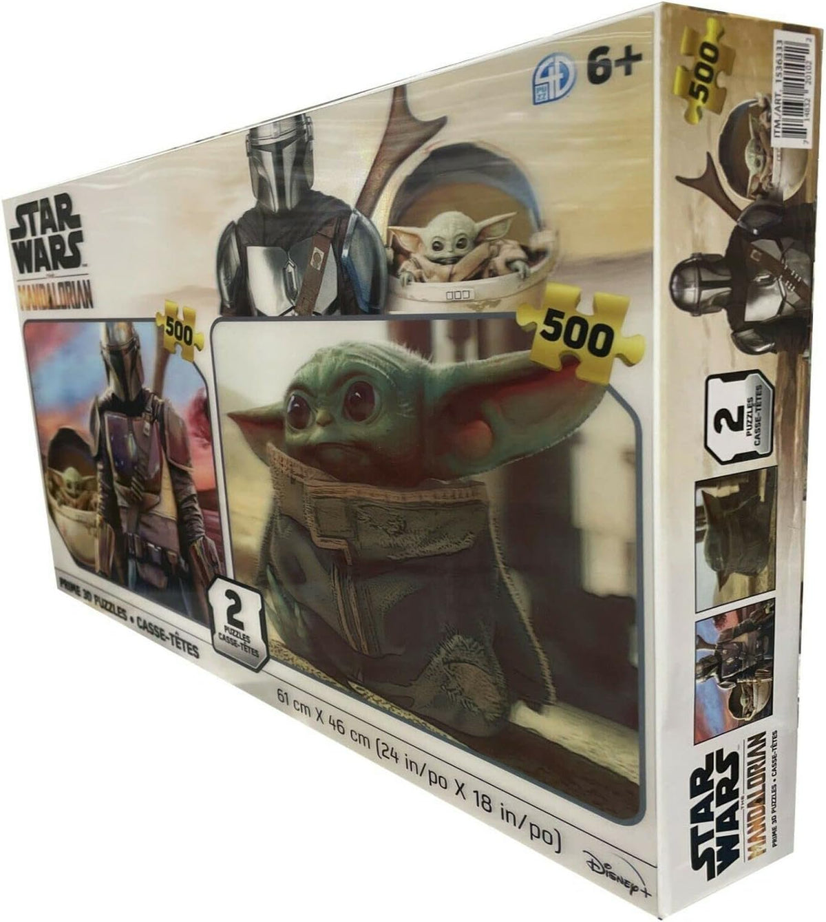 Star Wars The Mandalorian Prime 3D Puzzles 500pc Two Pack