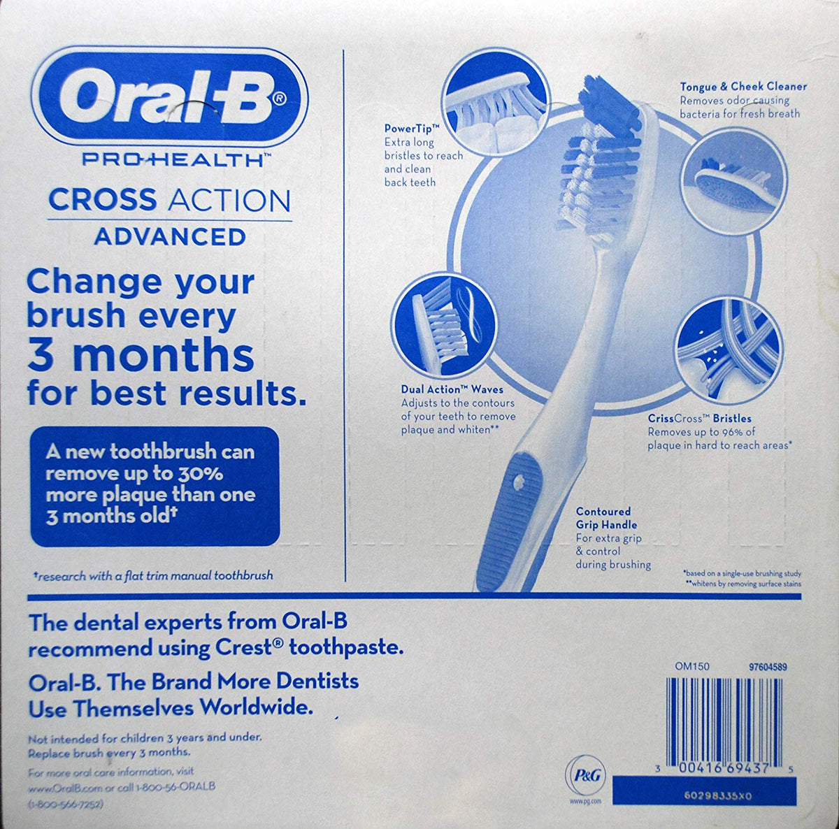 Oral-B Pro-Health Cross Action Advanced Toothbrush, Soft - 8 pack