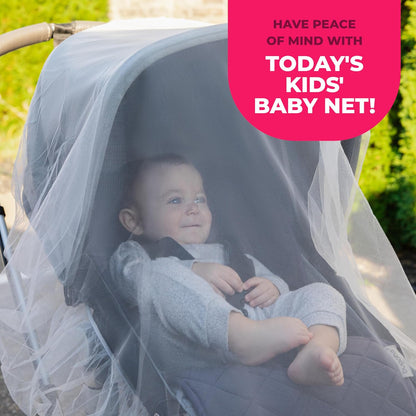 Todays Kids Baby Stroller Net - Breathable Mesh & Multi-Use Bassinet Stroller Cover - Baby Travel Gear for Strollers, Bassinets, Cradles, Playards, & Pack N Plays