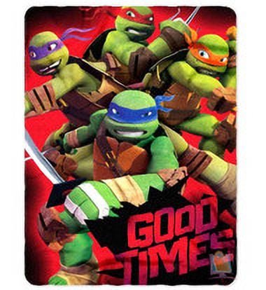 Teenage Mutant Ninja Turtles "Good Times" Fleece Throw - 46" by 50"