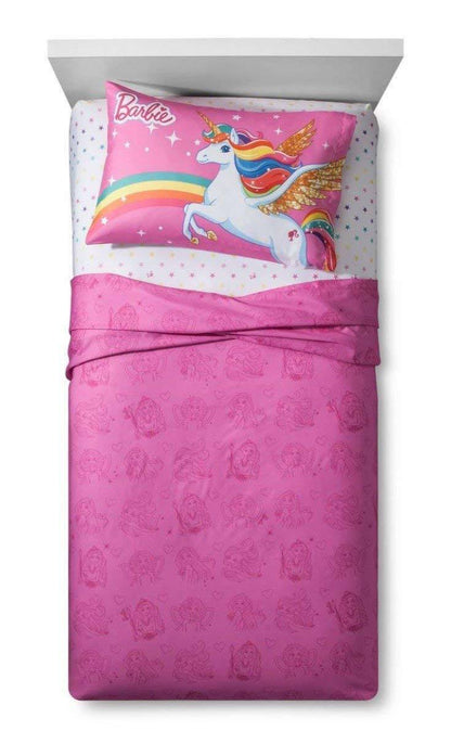 Barbie Unicorn Dreamtopia Twin Sheet Set Super Soft