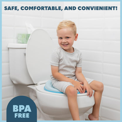 Todays Kids Toddler Potty Training Seat - Toddler Toilet Seat Attachment for Boys & Girls w/Splash Guard, Non-Slip Grip for Secure Fit, Fits Standard Round & Oval Toilets, Storage Hook Included