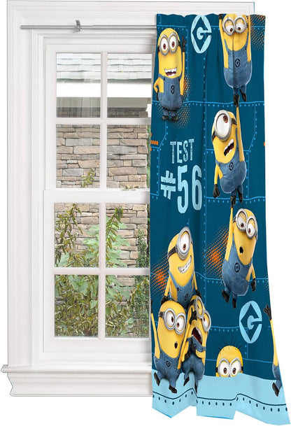 Despicable Me Minions Kids Room Darkening Window Curtain Panel, 42" x 63"