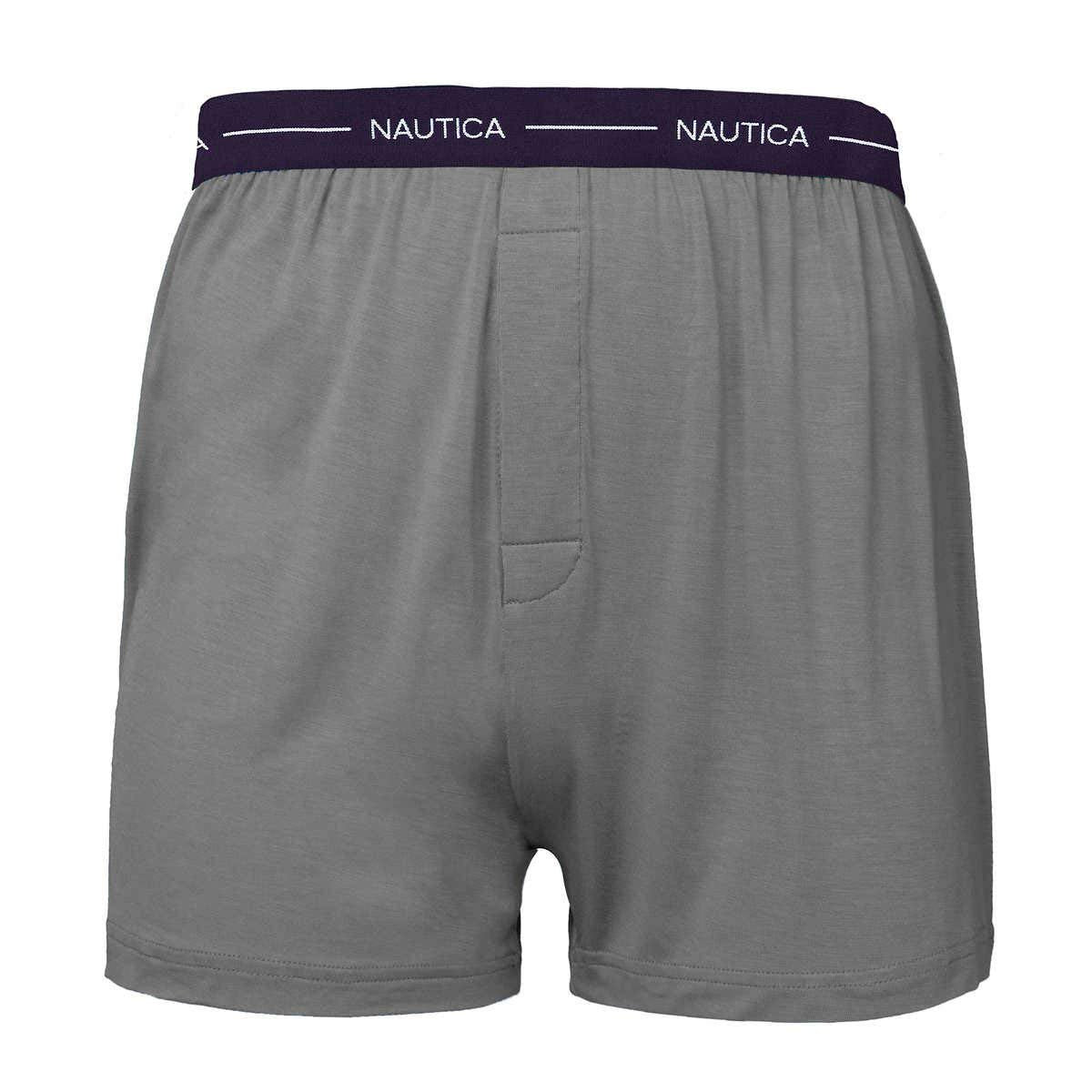 Nautica Men's Boxer Modal Cotton Fit Boxer with Functional Fly Tagless, 3 Pack