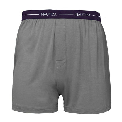 Nautica Men's Boxer Modal Cotton Fit Boxer with Functional Fly Tagless, 3 Pack