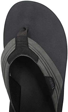 Flojos Men's Sandals Memory Foam Black/Gray - Size 9