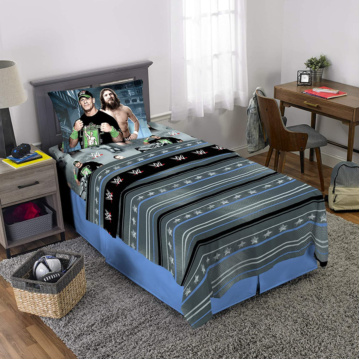 Franco Kids WWE Industrial Strength Twin Sheet Set