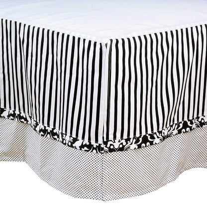Bananafish Taylor 3 Piece Crib Bedding Set, Black, Cotton