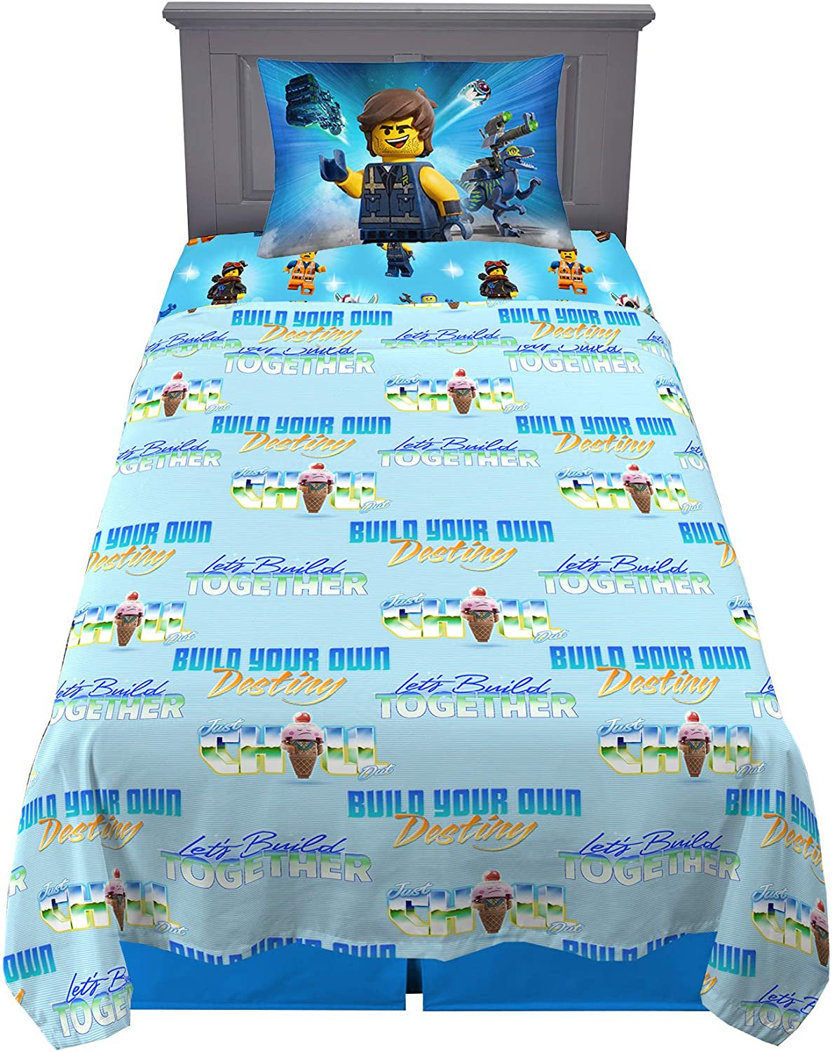 Franco Kids Bedding Lego Movie 2 Super Soft Twin Sheet Set
