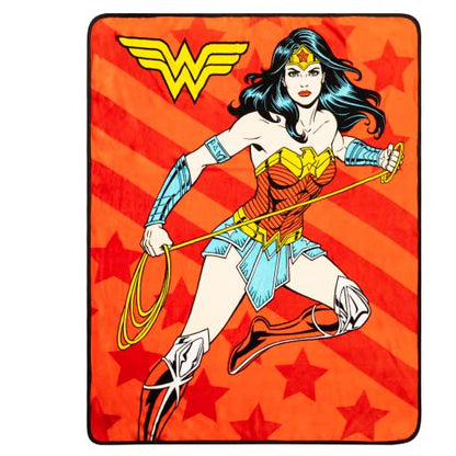 Franco Collectibles Wonder Woman Micro Raschel Throw, 46 in x 60 in