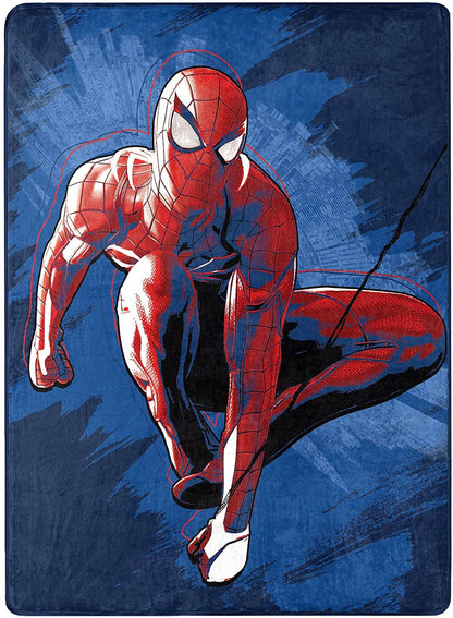 Northwest Spider-Man Spidey Splash Silk Touch Throw Blanket, 46" x, 60"