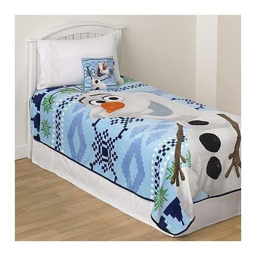 Disney Frozen Olaf Micro Raschel Blanket 62 by 90-Inch
