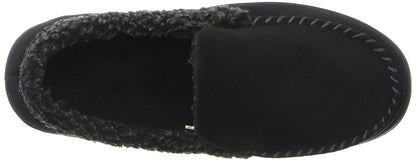 Dearfoams Men's Memory Foam Slipper Microsuede Moc Whipstitch