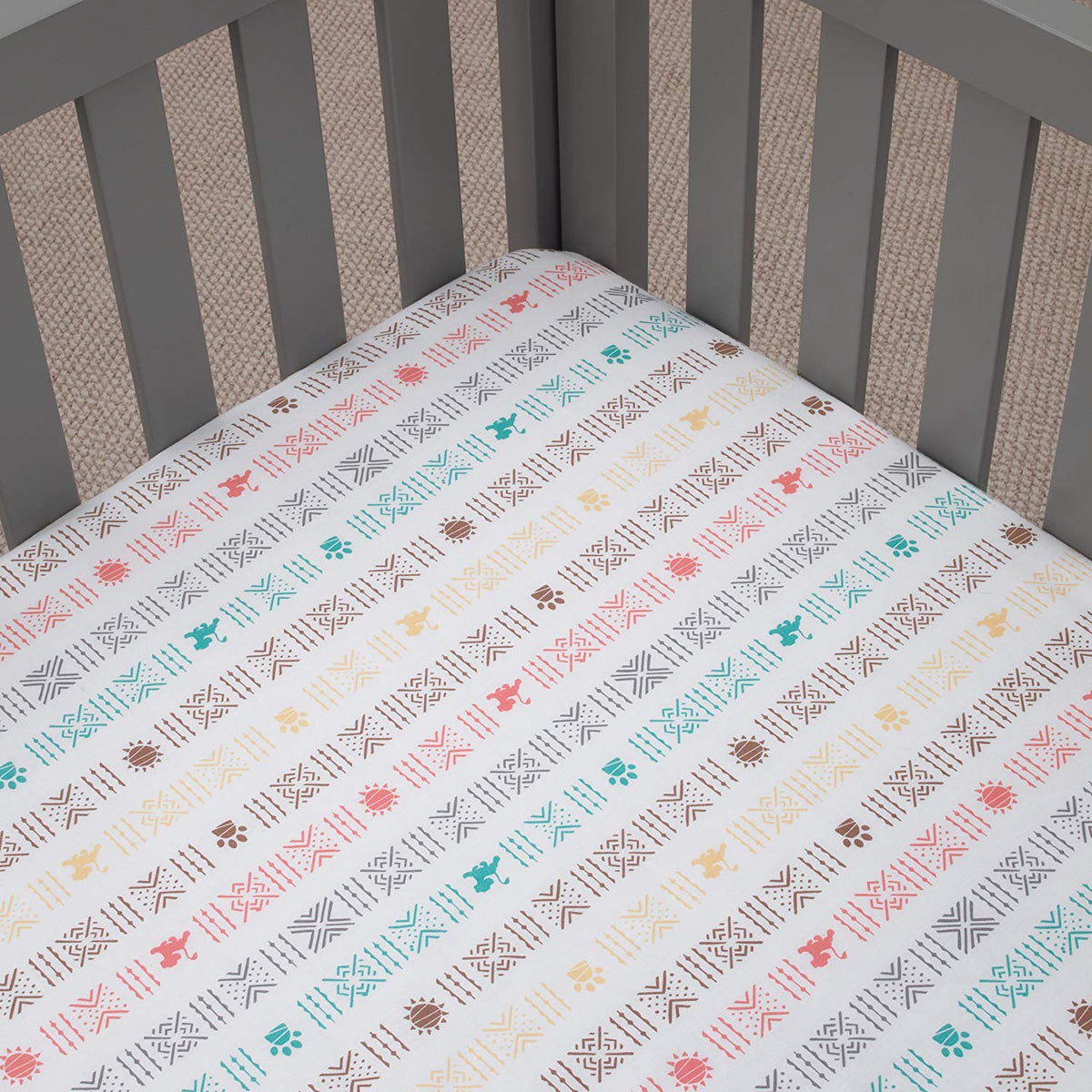 Disney Baby “Minnie Mouse Bows are Best” Baby Crib Sheet, 28” X 52”, Fits Stand Size Crib Mattress