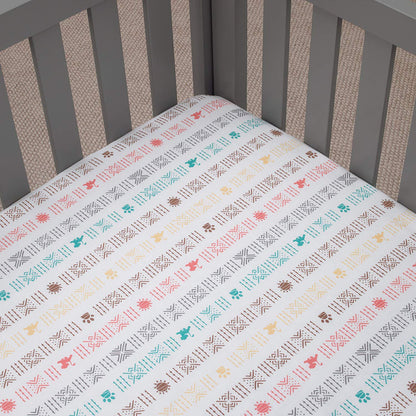 Disney Baby “Minnie Mouse Bows are Best” Baby Crib Sheet, 28” X 52”, Fits Stand Size Crib Mattress