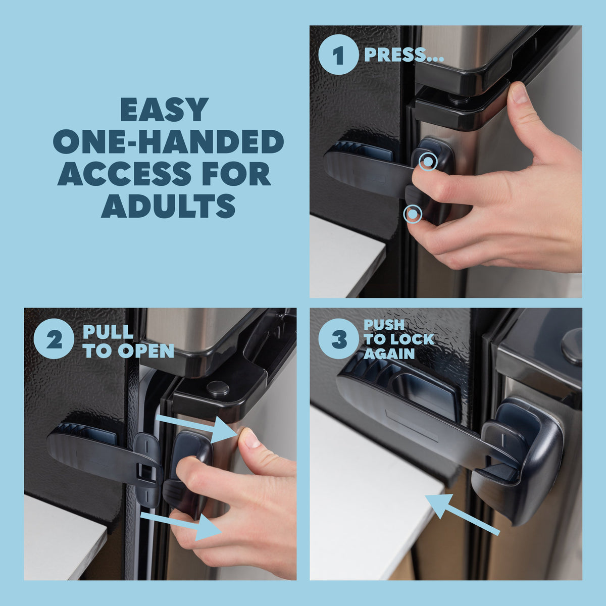 Todays Kids Refrigerator Lock Fridge / Freezer Lock for Kids