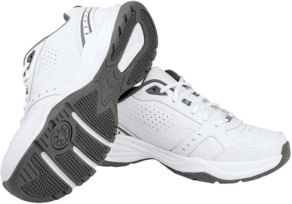 Kirkland Signature Men's Athletic Shoe, White/Grey (12)