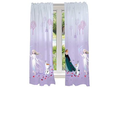 Disney Frozen 2 Kids Room Window Curtain Panels Drapes Set, 82 in x 63 in