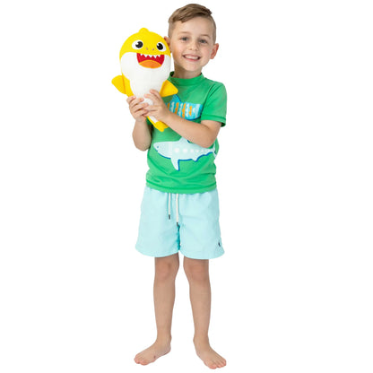 Baby Shark Kids Scrubby, Bath Accessory, Yellow 11"