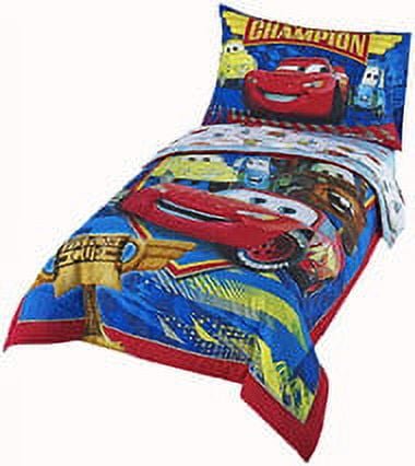 Disney/Pixar Cars "Team 954" 4 Piece Toddler Bed Set